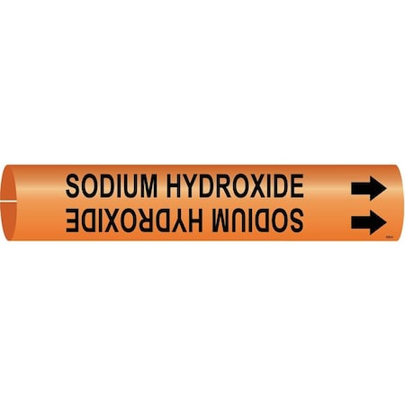 Brady Pipe Marker, Sodium Hydroxide, 4363-A 4363-A