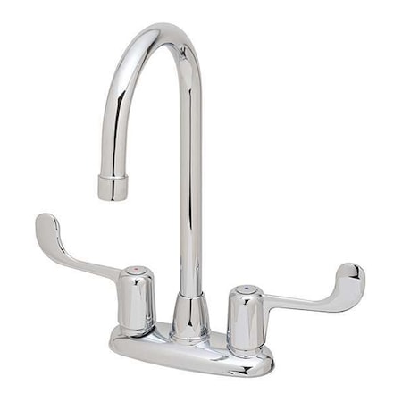 Symmons Gooseneck Kitchen/Bathroom Faucet, Manual, 4" Mount, 2 Hole S-245-5-LWG