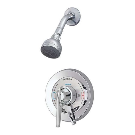 Symmons Temptrol Shower System, Br, Chr, 7-13/32 in S-96-1-L-X-2.0
