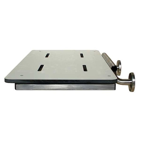 Wingits Rectangular Rear Mount Tub Seat, 29" L, Phenolic, White WBTR290185PW