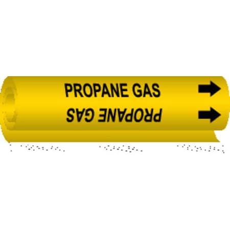 Brady Pipe Marker, Propane Gas, 5748-O 5748-O