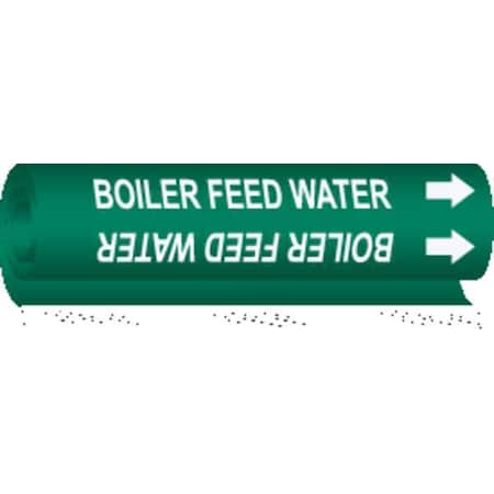 Brady Pipe Marker, Boiler Feed Water, 5801-O 5801-O