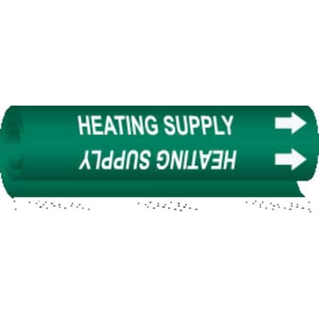 Brady Pipe Marker, Heating Supply, 5824-O 5824-O