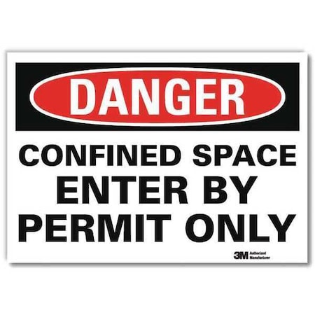 Lyle Danger Sign, 10x7 In., English, U1-1004-RD_10X7 U1-1004-RD_10X7