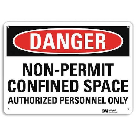 Lyle Danger Sign, 14" W, 10" H, 0.040" Thickness, U1-1007-NA_14x10 U1-1007-NA_14x10