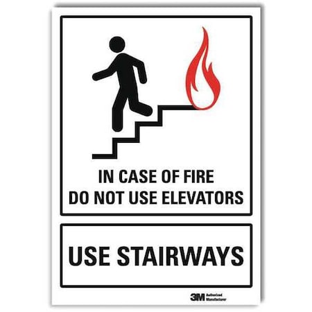Lyle Safety Sign, 7x5 In., English, 7 in Height, 5 in Width, Reflective Sheeting, Vertical Rectangle U1-1021-RD_5X7