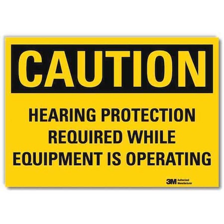 LYLE Caution Sign, 10x7 In., English U1-1029-RD_10X7