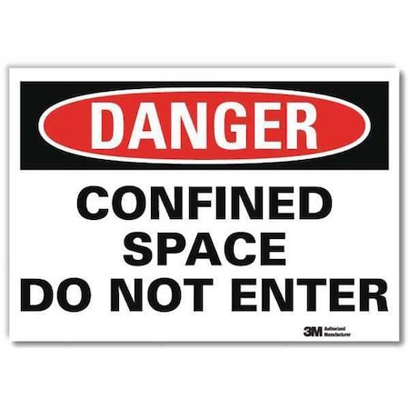 Lyle Danger Sign, 10x7 In., English, U1-1033-RD_10X7 U1-1033-RD_10X7