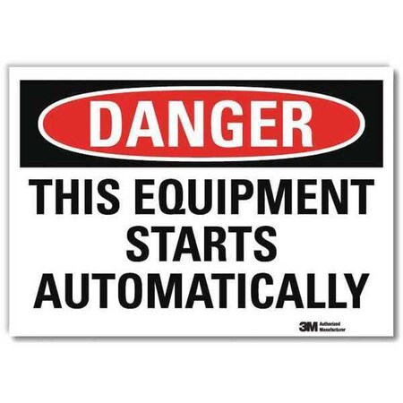 Lyle Danger Sign, 7 in Height, 10 in Width, Reflective Sheeting, Vertical Rectangle, English U1-1063-RD_10X7