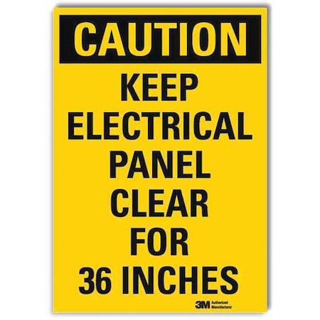 Lyle Caution Sign, 10x7 In., English, U1-1059-RD_7X10 U1-1059-RD_7X10
