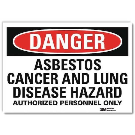 Lyle Danger Sign, 10 in H, 14 in W, Horizontal Rectangle, English, U1-1044-RD_14X10 U1-1044-RD_14X10