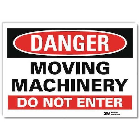 Lyle Danger Sign, 10 in Height, 14 in Width, Reflective Sheeting, Horizontal Rectangle, English U1-1052-RD_14X10