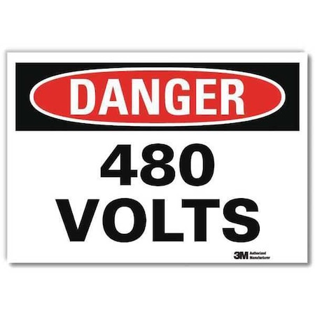 Lyle Danger Sign, 14x10 In., English, U1-1076-RD_14X10 U1-1076-RD_14X10