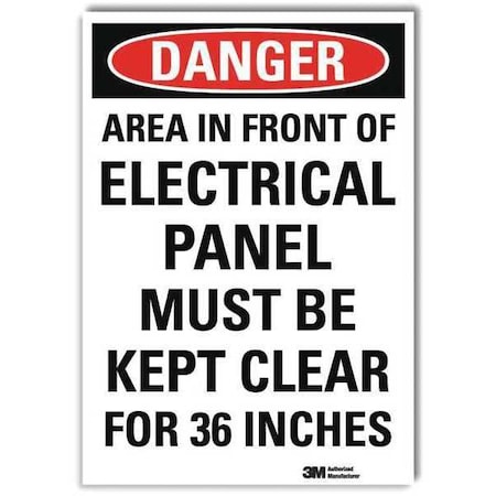 Lyle Danger Sign, 14x10 In., English, U1-1083-RD_10X14 U1-1083-RD_10X14
