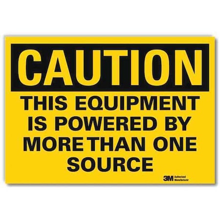 Lyle Caution Sign, 10x7 In., English, U1-1089-RD_10X7 U1-1089-RD_10X7