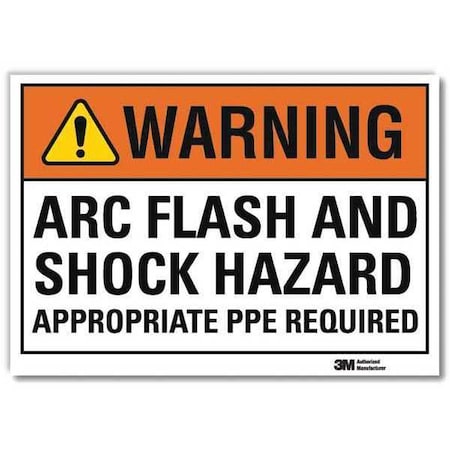 Lyle Warning Sign, 10x7 In., English, U1-1091-RD_10X7 U1-1091-RD_10X7