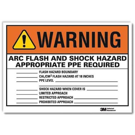 Lyle Warning Sign, 10x7 In., English, U1-1092-RD_10X7 U1-1092-RD_10X7