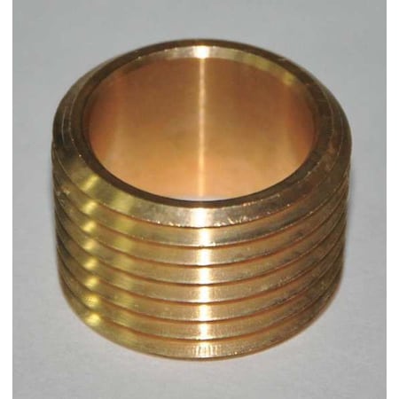 Zoro Select 1/2" NOM C x 1/2" MNPT Copper Flush Adapter 24W566