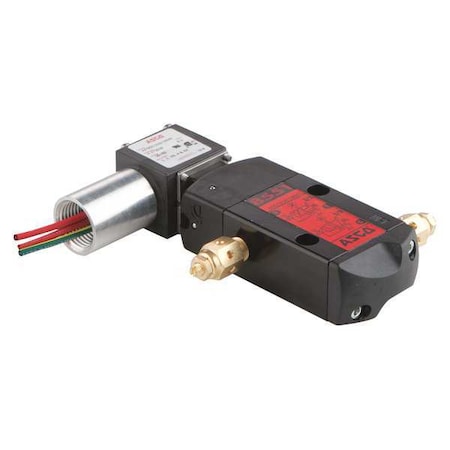 Asco Solenoid Valve, 3-Way, 2-Position, Configurable, 1/4 in Pipe Size, 120V AC, Remote Pilot, NBR, PUR WT8551A001MMS120/60,110/50DA