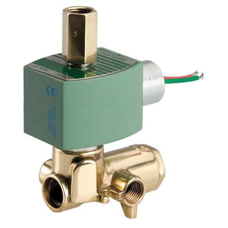 Asco Solenoid Valve, 4-Way, 2-Position, 1/4 in Pipe Size, 120V AC, Manual Operator, Pilot Operated, NBR EF8345G001MO120/60,110/50DA