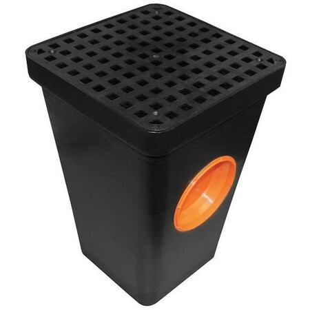 Tuf-Tite Two Hole Drain Sump w/Grate, Blk, Plastic 2HDS-1B