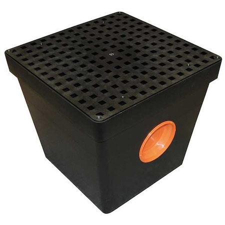 Tuf-Tite Two Hole Drain Sump w/Grate, Blk, Plastic 2HDS-4B