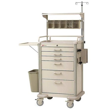 Metro Anesthesia Cart, Lt Taupe, H 44xW34 1/4 MBP3210ANES2