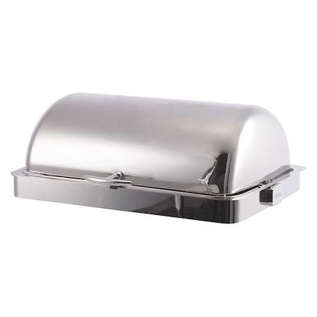 Spring Usa Drop-In Roll-Top Chafer, Chrome Accents 2546-6A