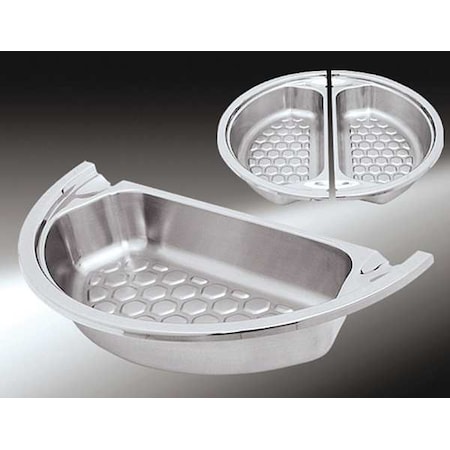 Spring Usa Food Pan, Half Size, Drain Pattern, 4 qt. 372-36/12D