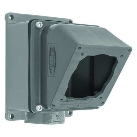 Hubbell Wiring Device-Kellems Back Box And Adapter 1-1/2 Npt Hub Size FW6010055