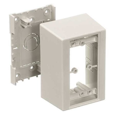 Hubbell Wiring Device-Kellems Electrical Box Hardware, 1 Gang, PVC, Single Gang Box Type PDB12D