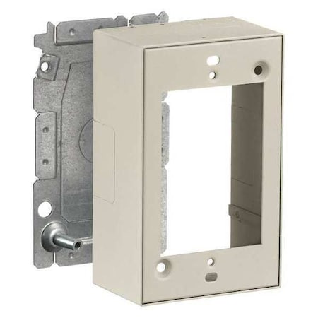 Hubbell Wiring Device-Kellems Back Box Feed, Switch Box Type, 1 Gang, Steel HBL2048IV