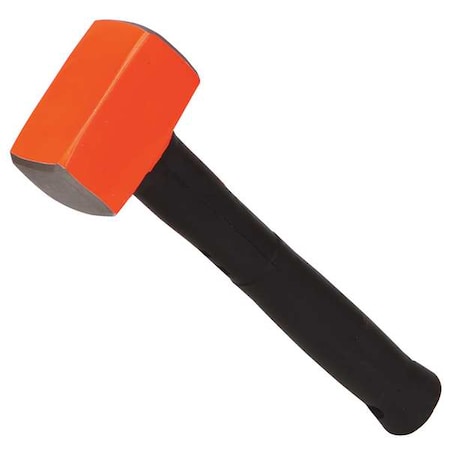 Westward Sledge Hammer, 4 lb., 12 In, Rubber/Steel 24Z027