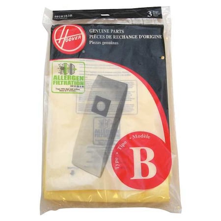 Hoover Vacuum Bag, 3 PK 4010103B