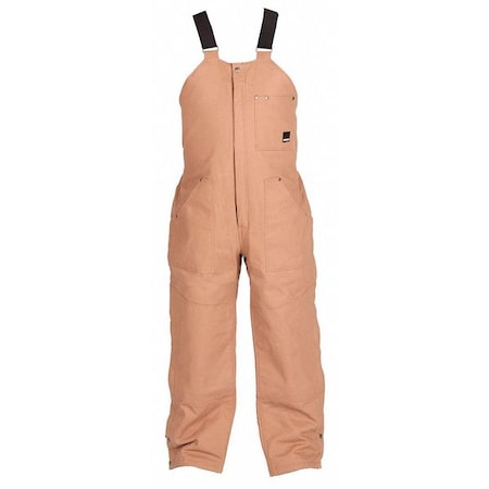 Craftsman Bib Overalls, Quilt Lined, Brown, M 25107-M