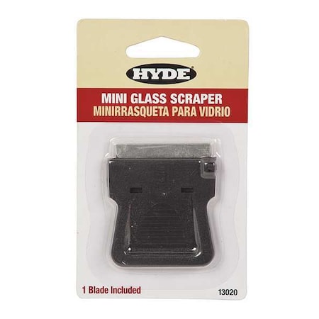 Hyde Glass Scraper, Flexible, 1-1/2", Steel 13020