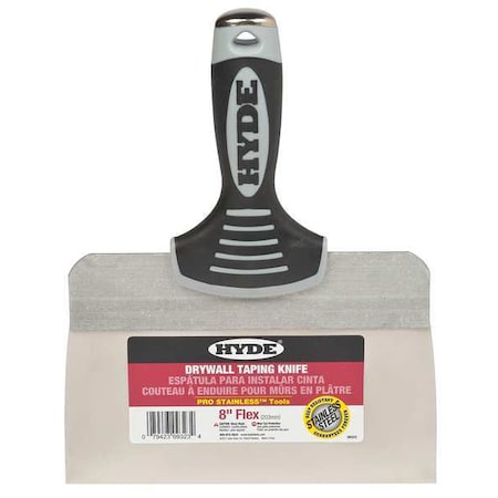 Hyde Taping Knife, Flexible, 8", SS 09323