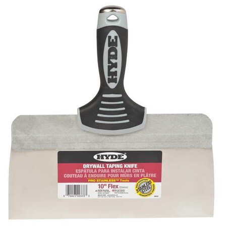 HYDE Taping Knife, Flexible, 10", SS 09333