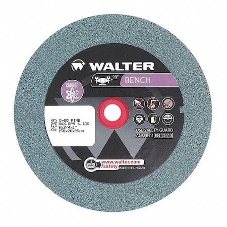Walter Surface Technologies Grinding Wheel T1 6 X3 4 X1 80g Fine