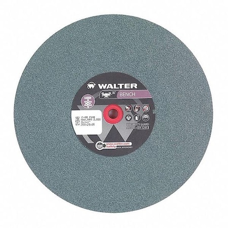 Walter Surface Technologies Grinding Wheel, T1 10"x1"x1" 80g Fine 12E649