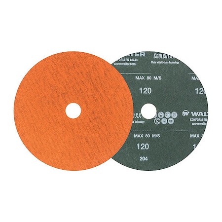 Walter Surface Technologies Sanding Disc, Spin-on7"x7/8" 120gr 15X712