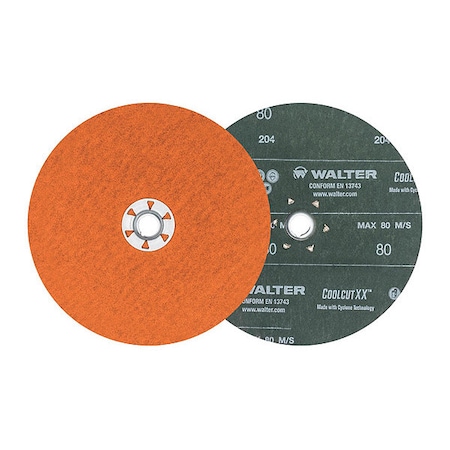 Walter Surface Technologies Sand Disc, Spin-on, 7"x5/8-11" 80gr 15X728