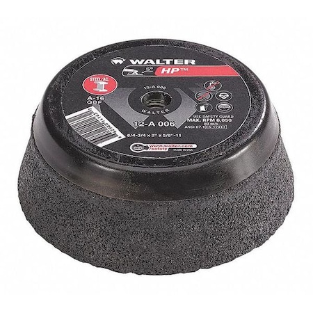 Walter Surface Technologies Cup Grinding Wheel, T11, 6"x5/8"-11" 12A006