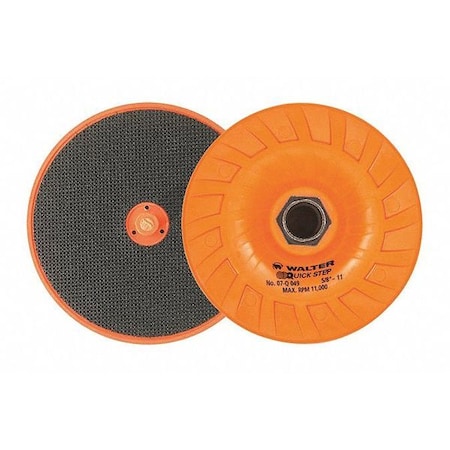 Walter Surface Technologies Quick-Step, Backing Padia, 4.5"dia, 5/8-11" 07Q049