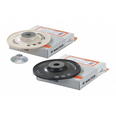 Walter Surface Technologies Turbo Backing Pad, 7" X 5/8-11" Black 15M007