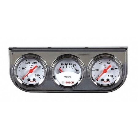 Bosch Mini Trio Gauge, Temp, Volts, PSI, 1-1/2" SP0F000039