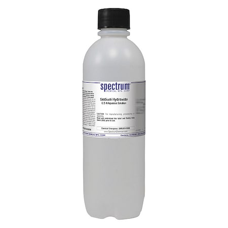 Spectrum Chemical NaOH, 0.5 N Aqs Sltn, 1L S-360-1LT
