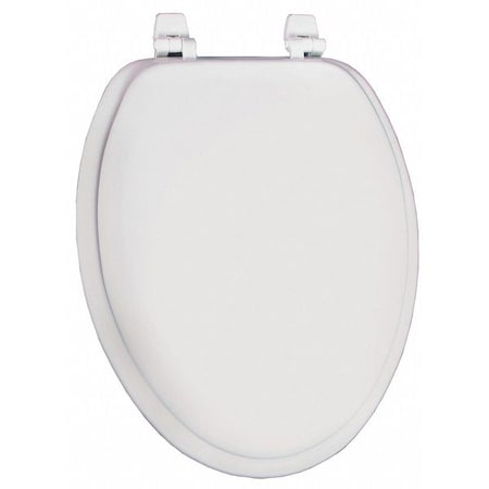 Jones Stephens Bidet Toilet Seat With Cover, Molded Wood, Elongated, White C002WD00