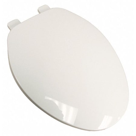 Jones Stephens Builder Grd Plstc Toilet Seat, Wht, Elngtd With Cover, Polypropylene Plastic, Elongated, White C101100