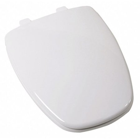 Jones Stephens EZ Close Plastic Seat, Wht, Elongated With Cover, EZ Close Damper System, Elongated, White C1050S00